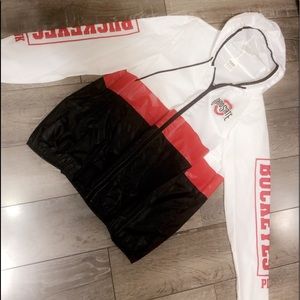 PINK Ohio State Rain Coat